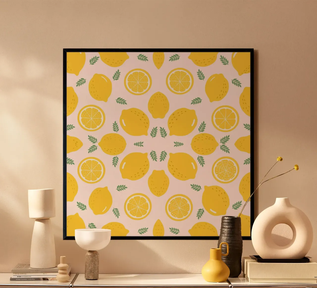 Limoni poster con telaio in alluminio da Kiroiharu