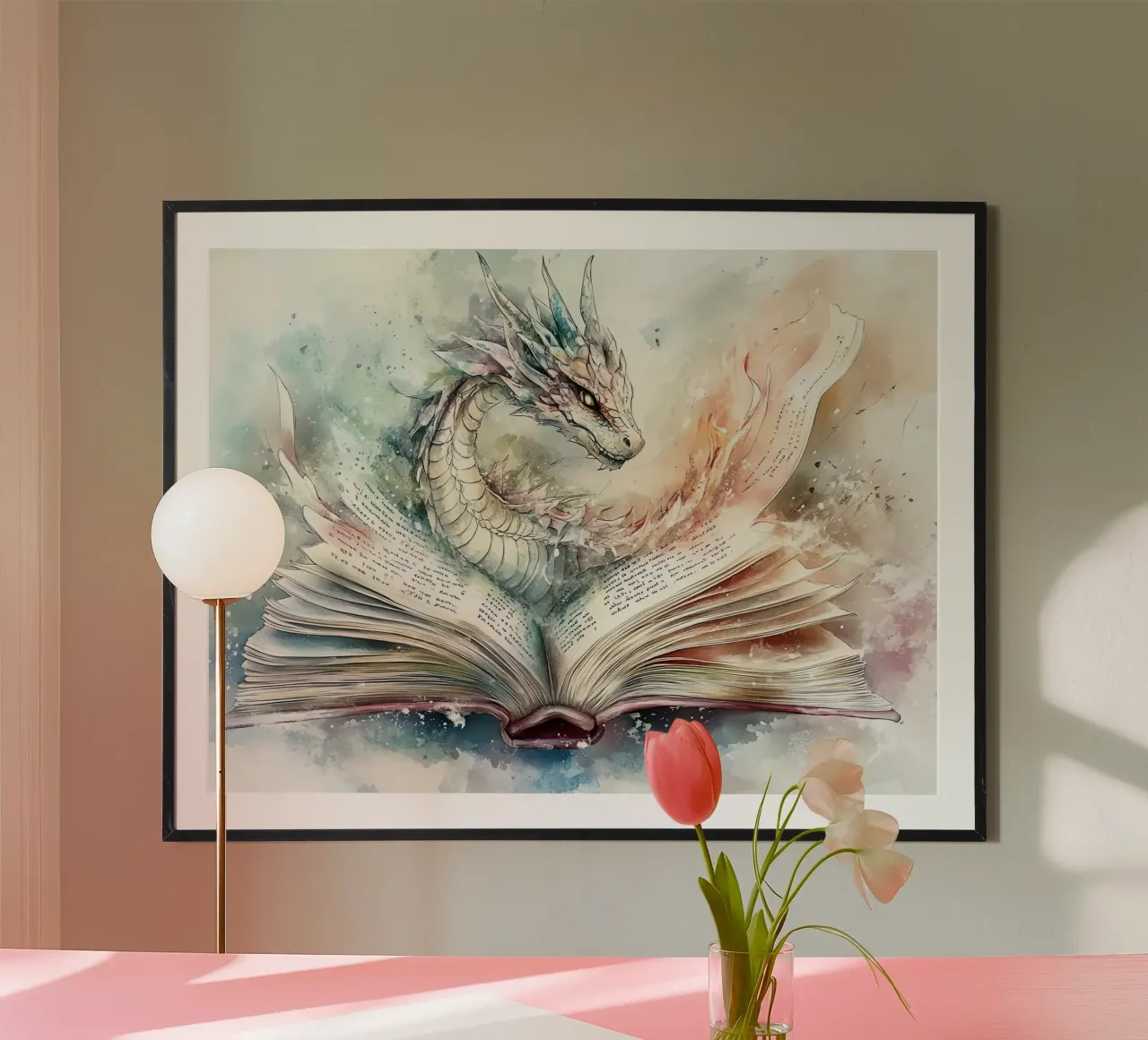 Il Guardiano dei Libri: Drago della Saggezza poster da Théïa's Fantasia World