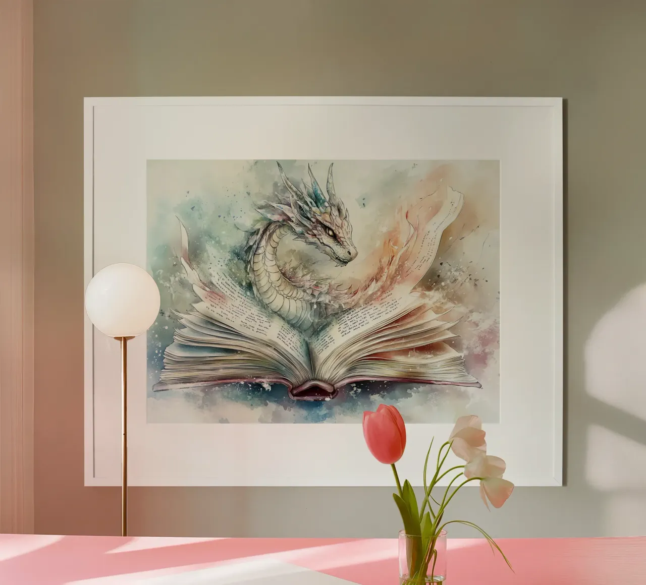 Il Guardiano dei Libri: Drago della Saggezza poster da Théïa's Fantasia World