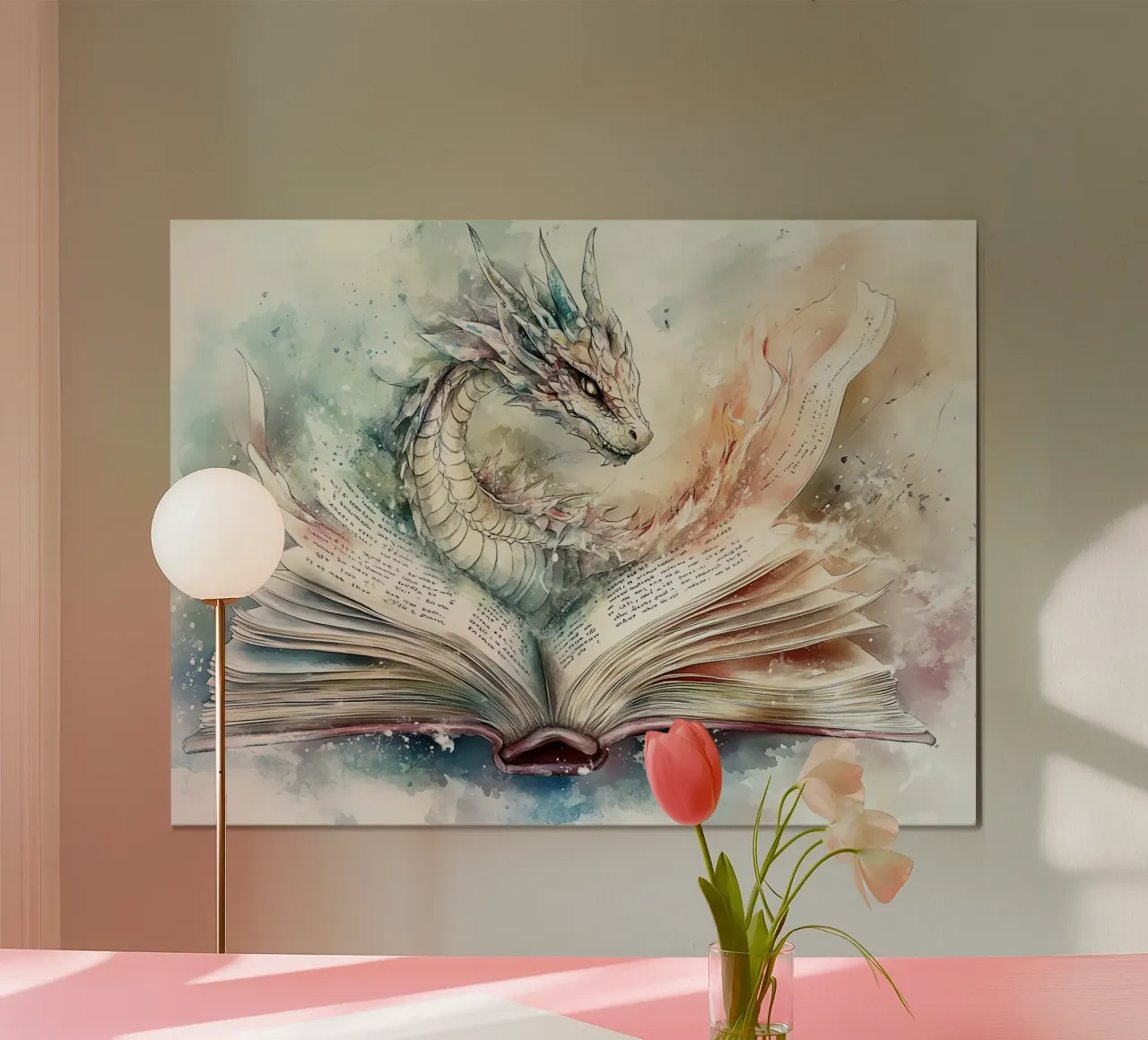 Il Guardiano dei Libri: Drago della Saggezza poster da Théïa's Fantasia World