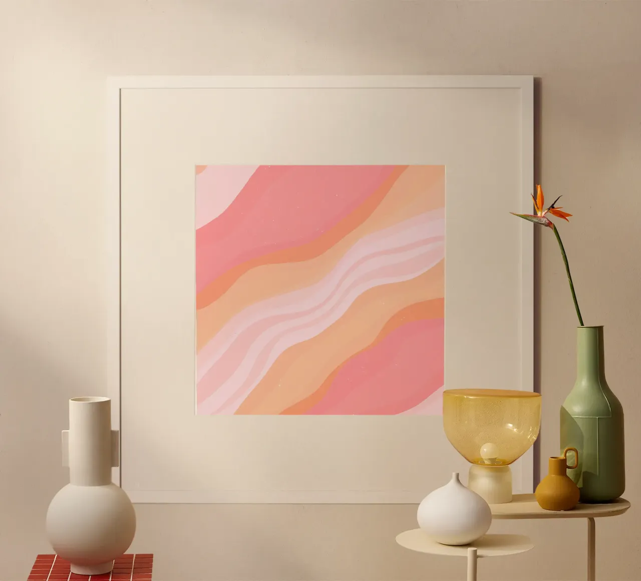 Sogni di pesca poster con telaio in alluminio da Kiroiharu