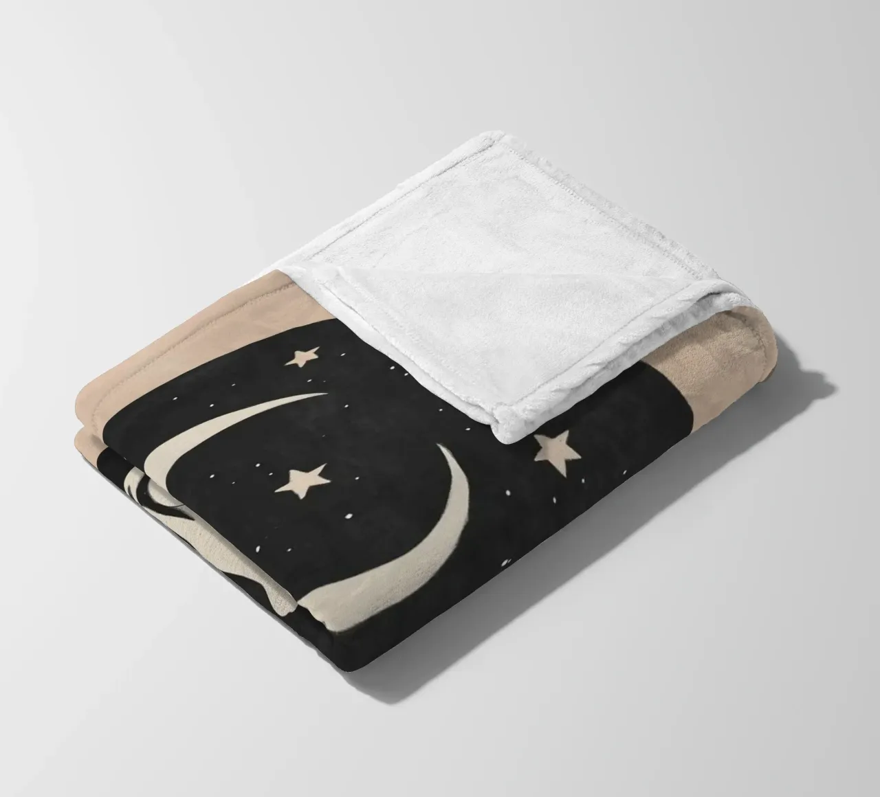 Coppia di gatti coperta in pile da Melloi Art Print