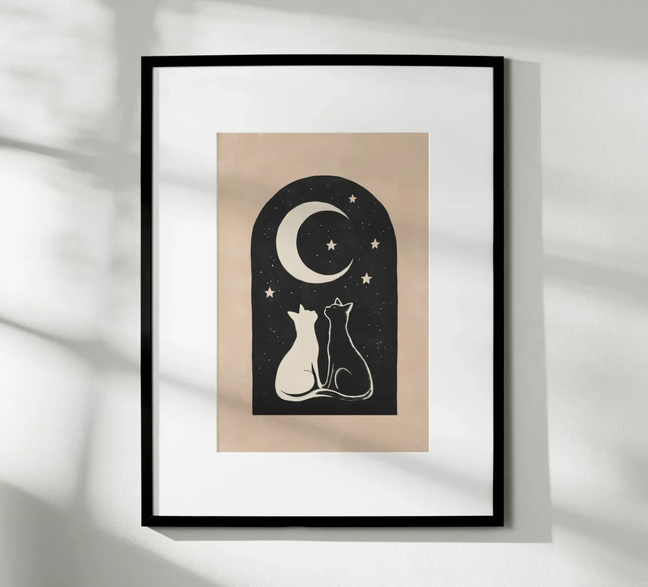 Coppia di gatti poster da Melloi Art Print