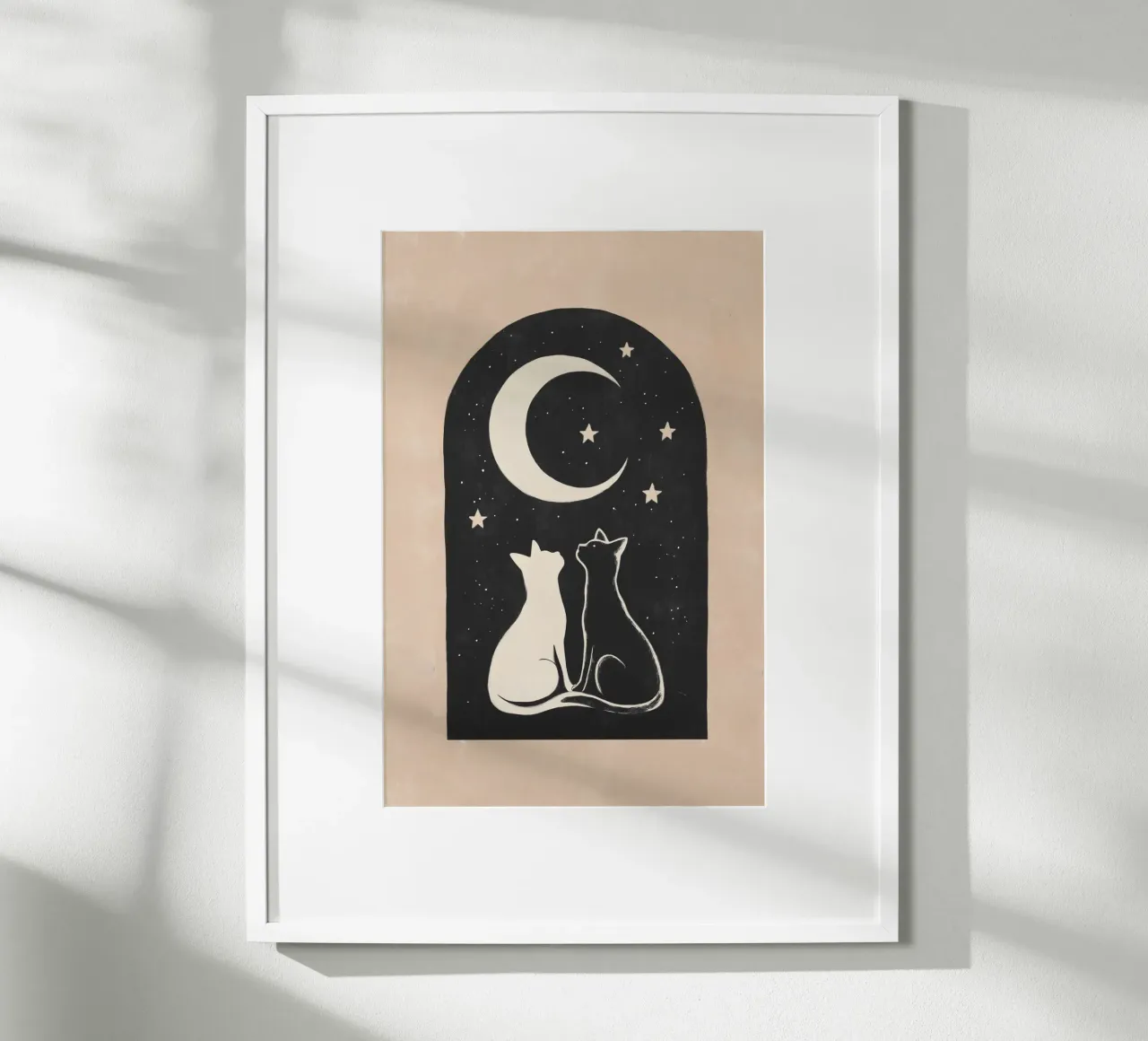 Coppia di gatti poster da Melloi Art Print