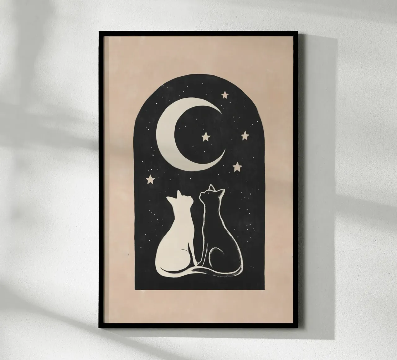 Coppia di gatti poster da Melloi Art Print