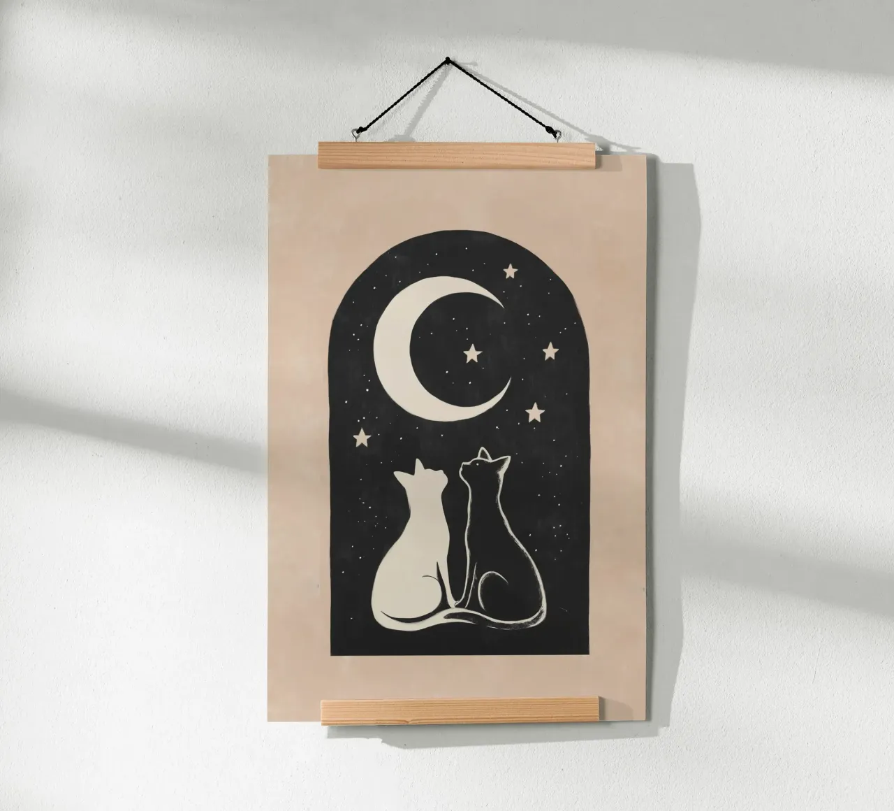 Coppia di gatti poster da Melloi Art Print