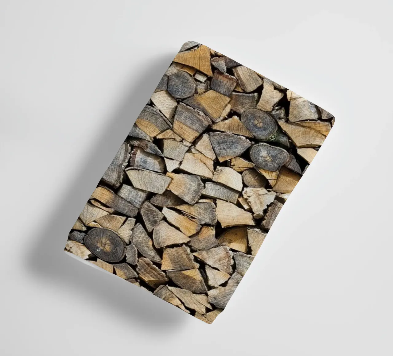 Rustic Warmth: Stacked Firewood towel by Curious Collections by Marielle Leenders