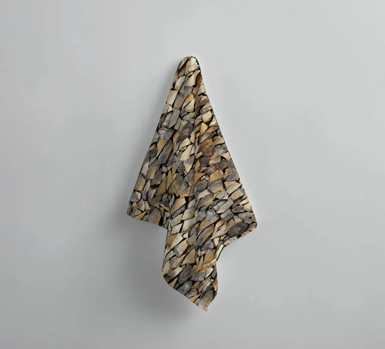Rustic Warmth: Stacked Firewood towel by Curious Collections by Marielle Leenders