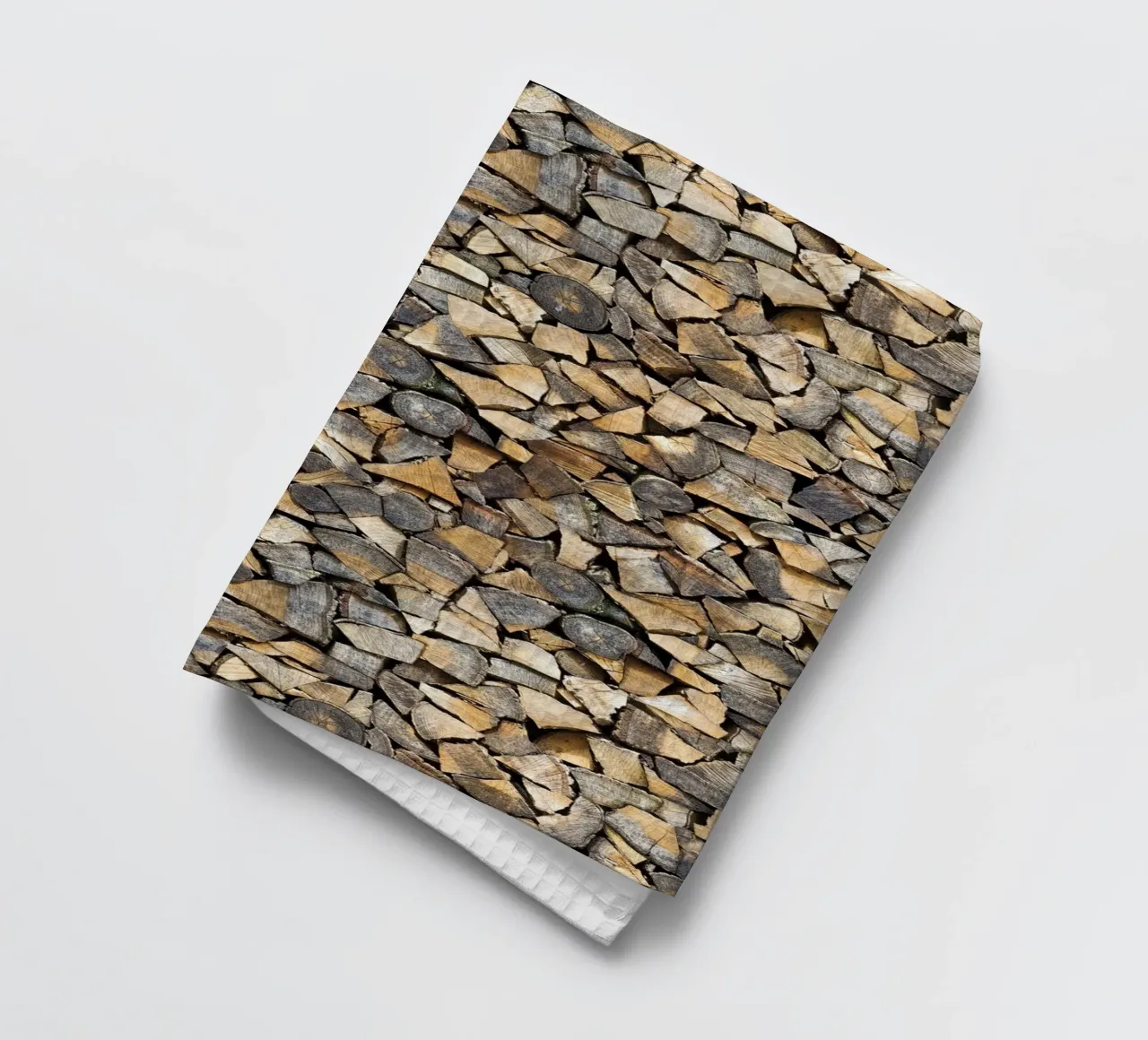 Rustic Warmth: Stacked Firewood canovaccio da cucina da Curious Collections by Marielle Leenders