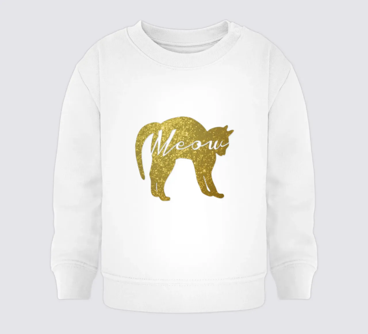 Golden Cat Meow felpa neonato da IndigoBird