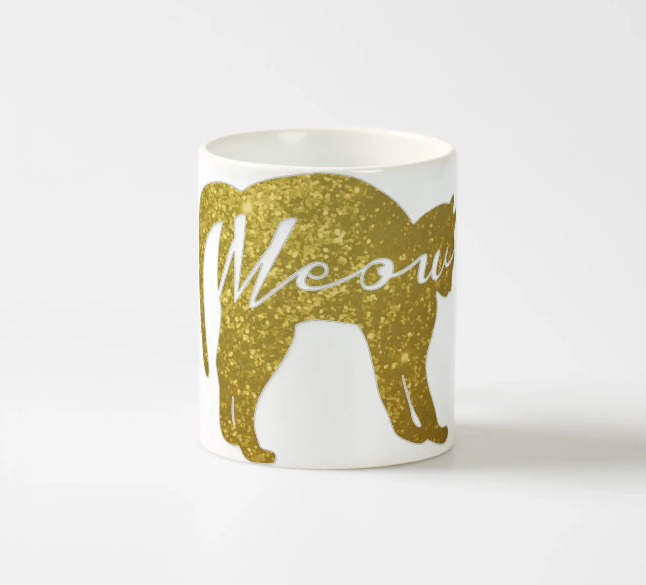 Golden Cat Meow tazza in ceramica da IndigoBird
