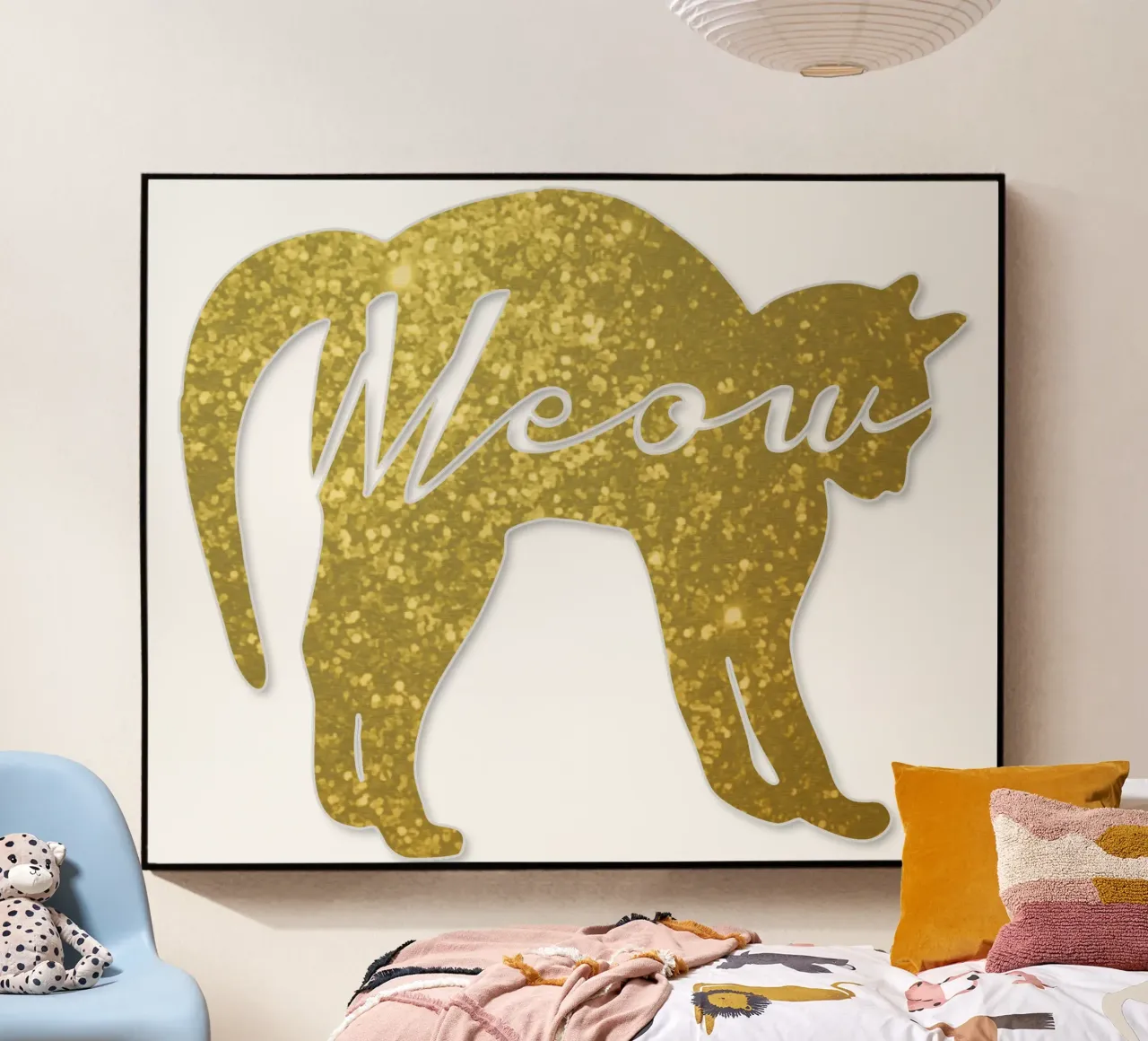 Golden Cat Meow plexiglass da IndigoBird