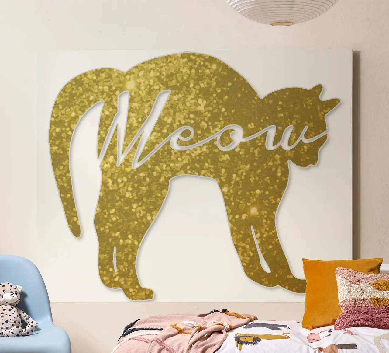 Golden Cat Meow canvas by IndigoBird