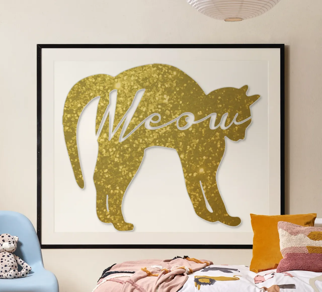 Golden Cat Meow carta hahnemühle da IndigoBird