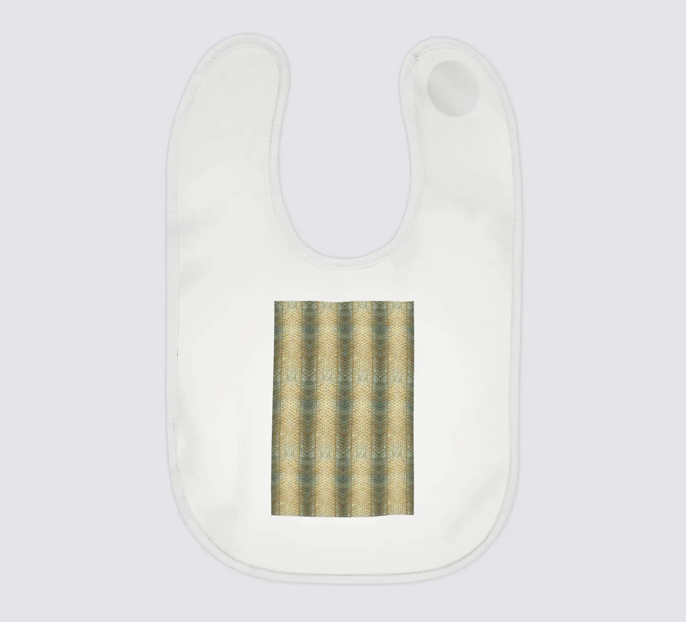 Aquatic Elegance: Fish Skin Pattern bavaglino da Curious Collections by Marielle Leenders