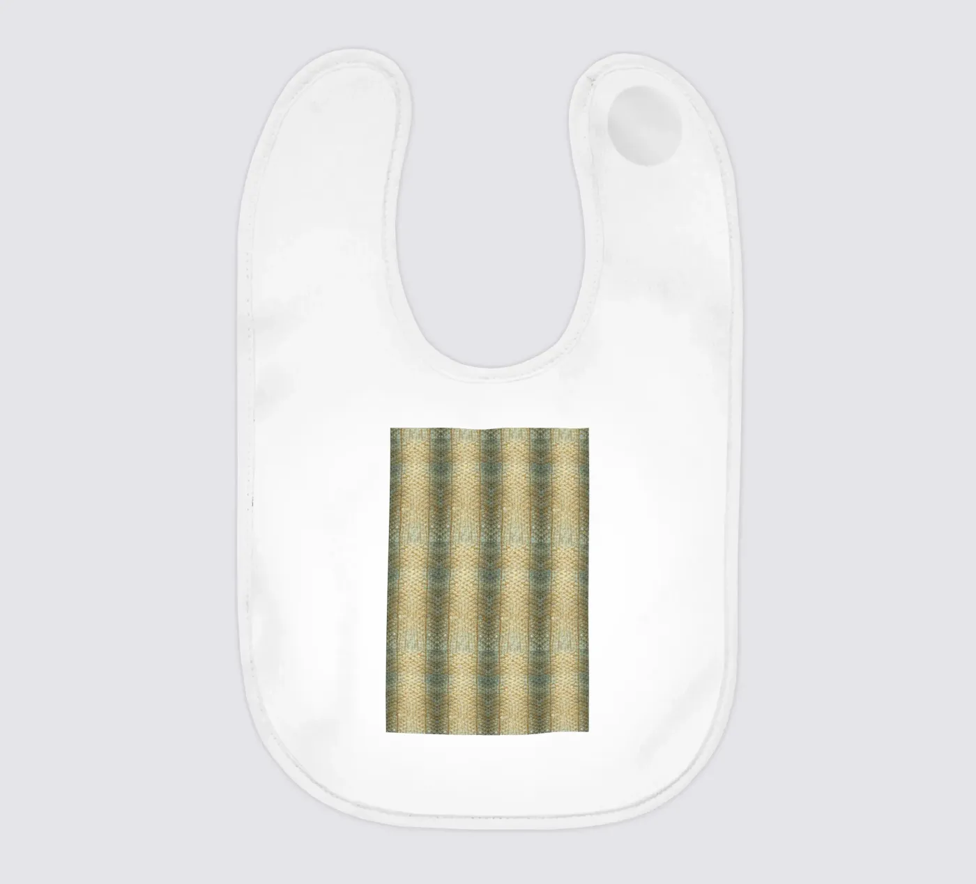 Aquatic Elegance: Fish Skin Pattern bavaglino da Curious Collections by Marielle Leenders