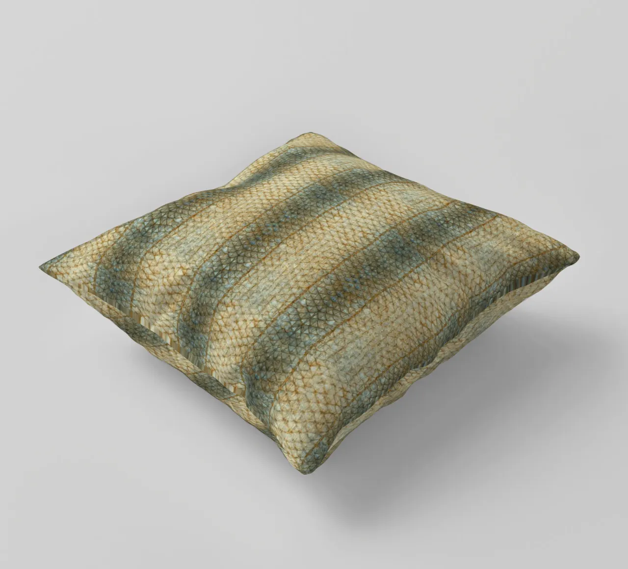 Aquatic Elegance: Fish Skin Pattern cuscino da Curious Collections by Marielle Leenders