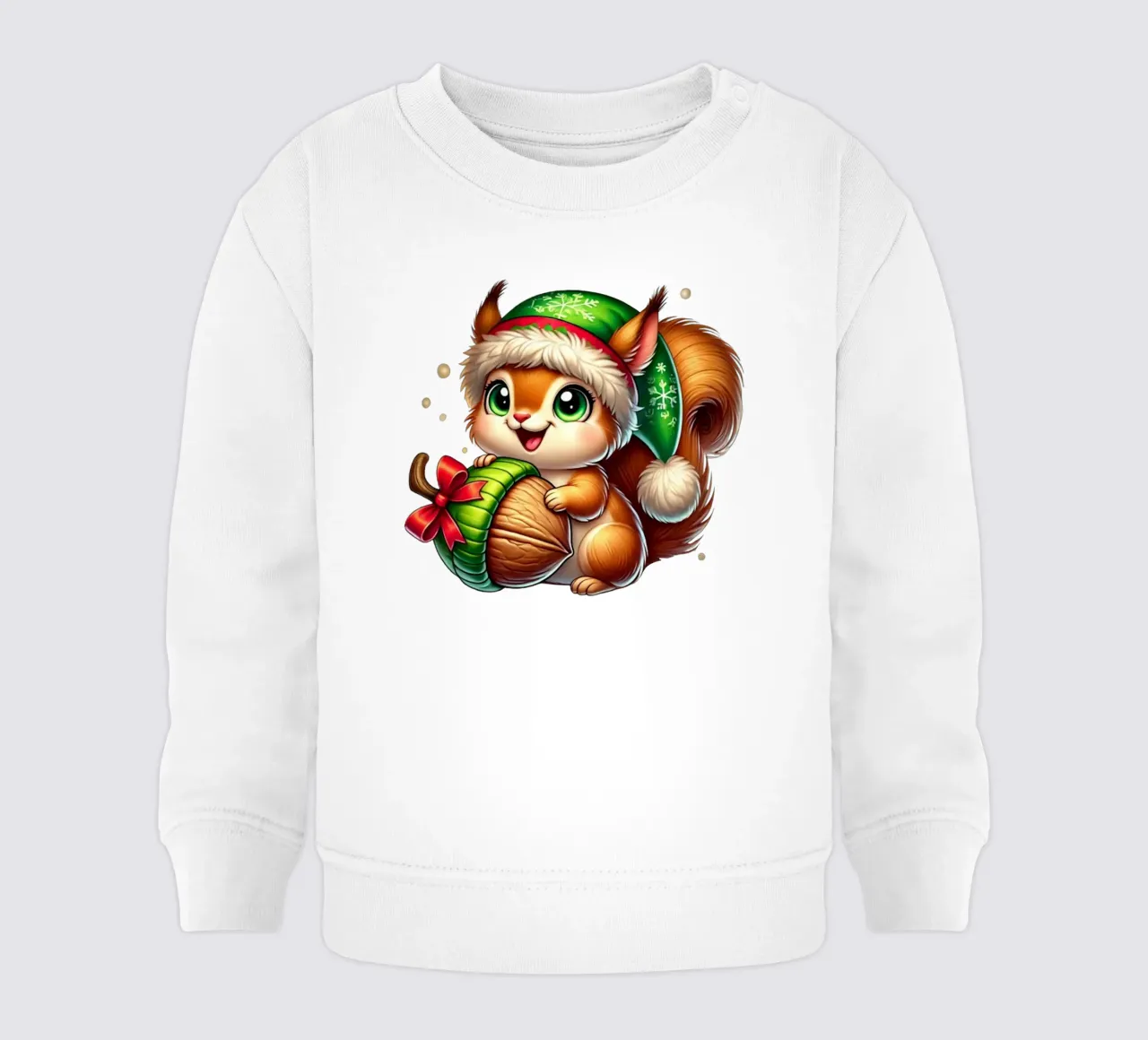 Scoiattolo di Natale felpa neonato da FluffyToons