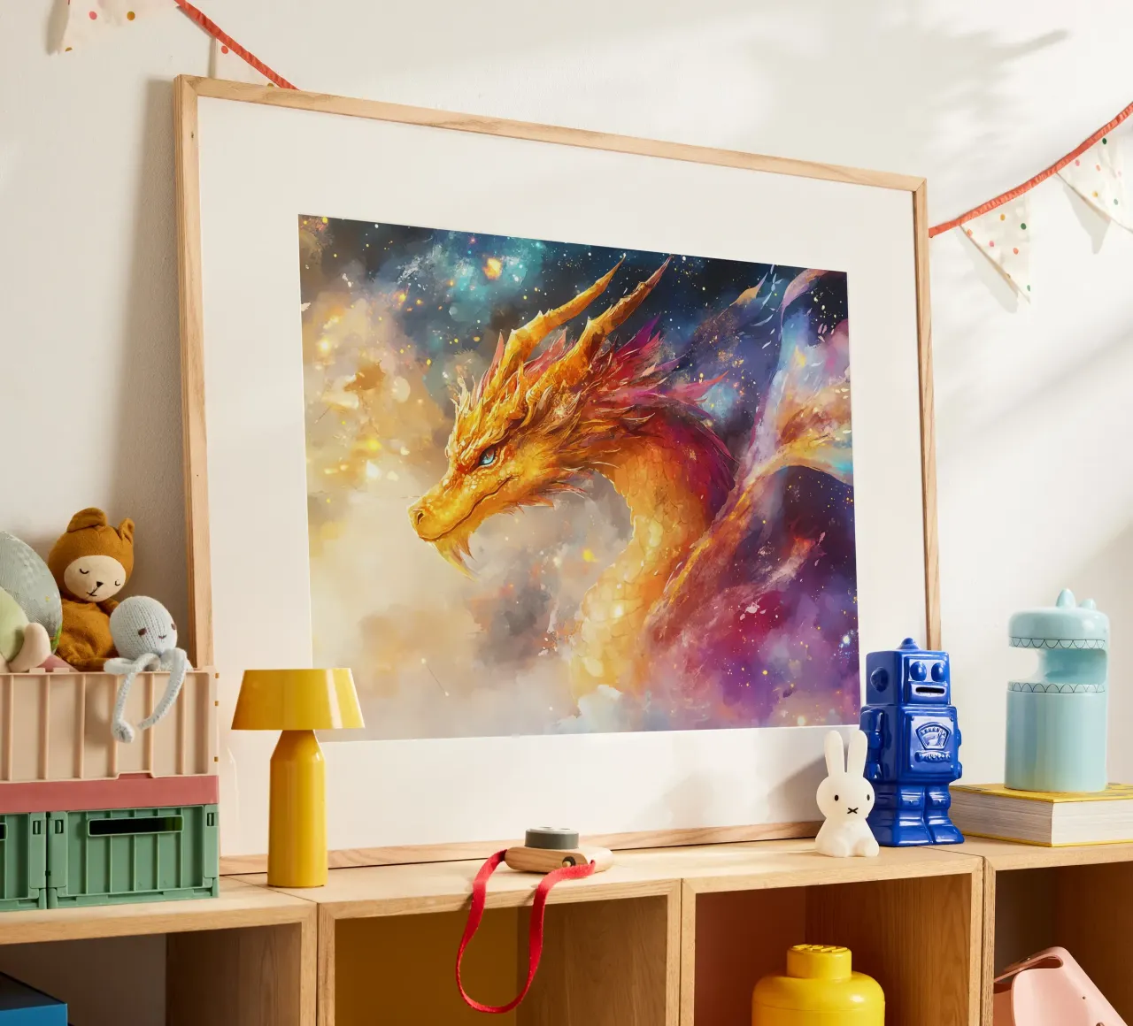 Cosmic Dragon: Guardian of the Stars hahnemühle by Théïa's Fantasia World