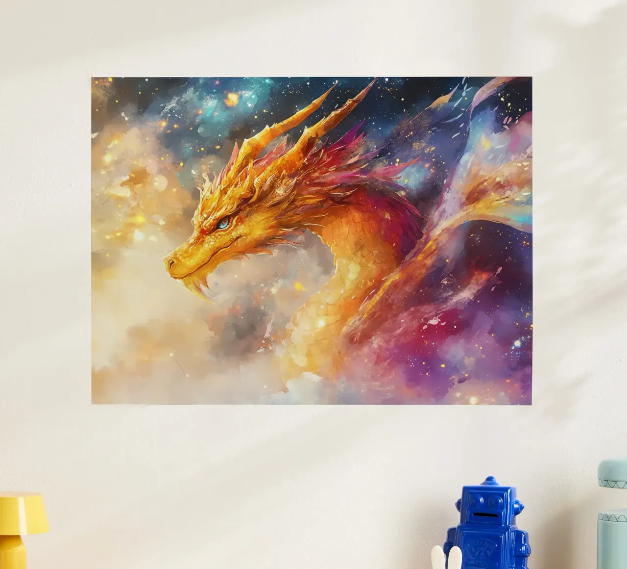 Cosmic Dragon: Guardian of the Stars hahnemühle by Théïa's Fantasia World