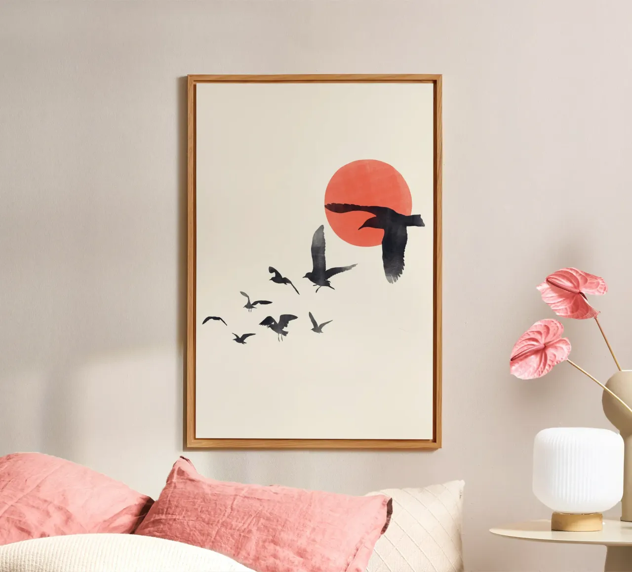 Cats & Dotz - Fliegende Vögel Alu-Dibond von The Artcircle