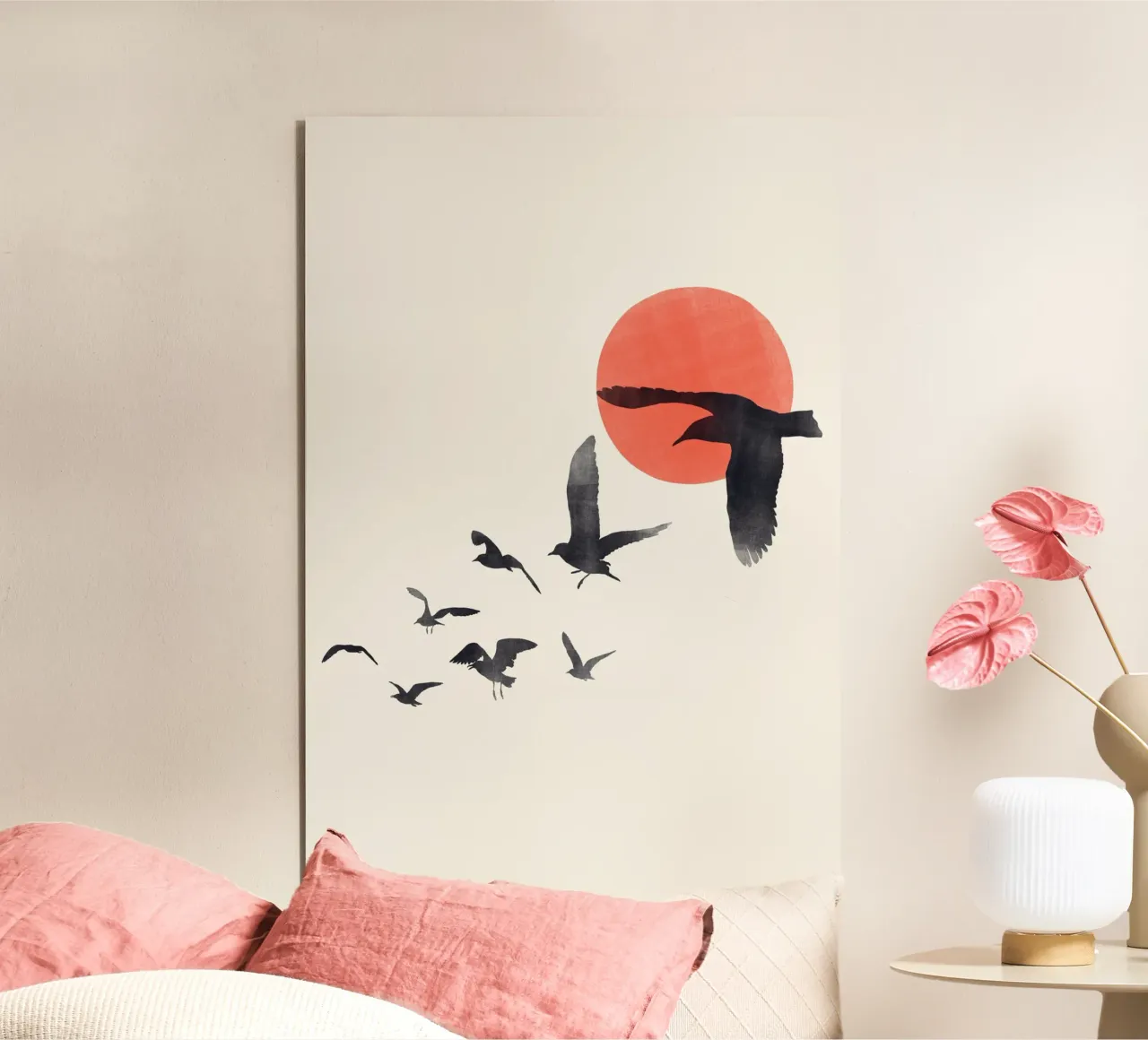 Cats & Dotz - Fliegende Vögel Alu-Dibond von The Artcircle