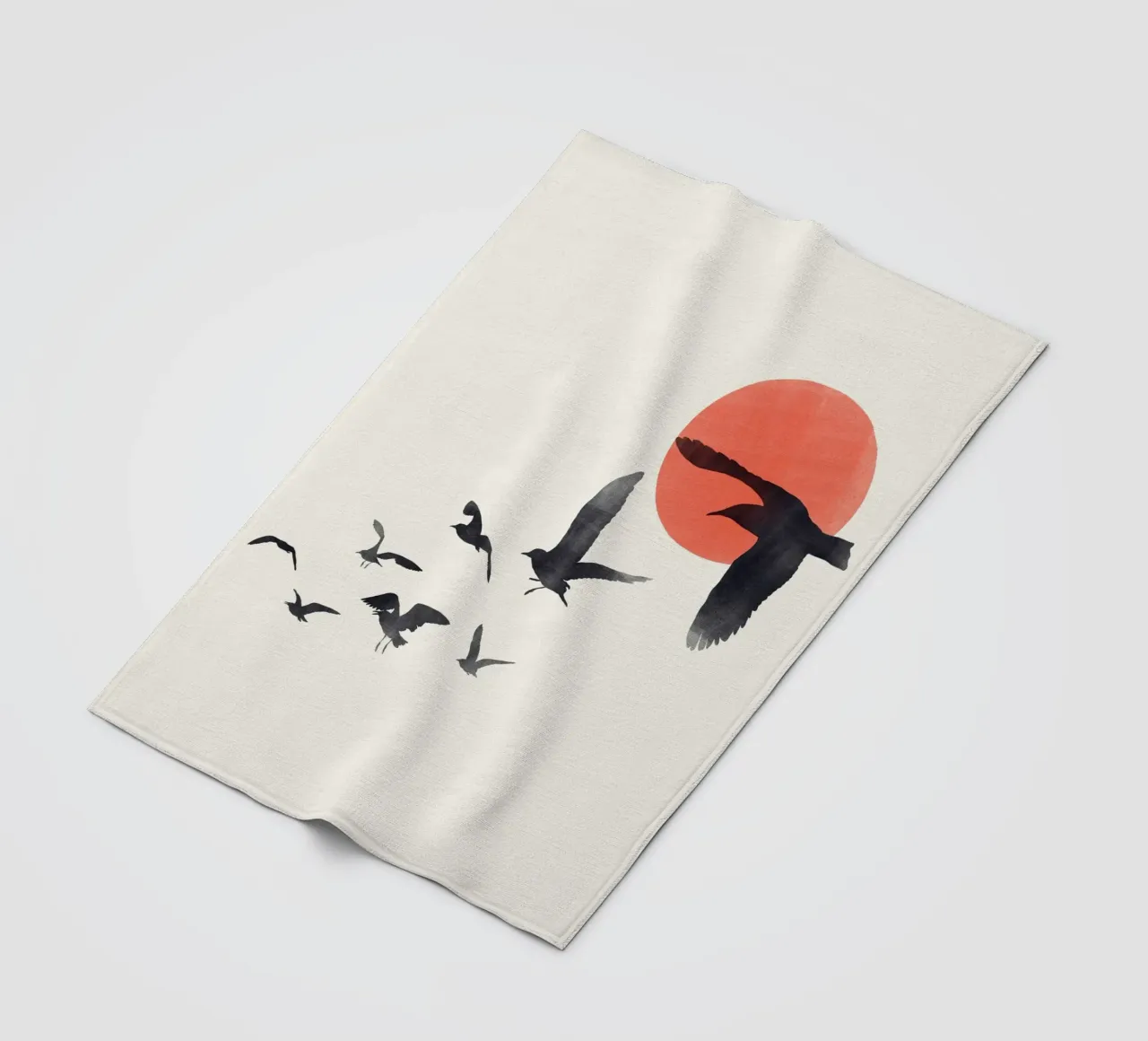 Cats & Dotz - Uccelli volanti coperta in pile da The Artcircle