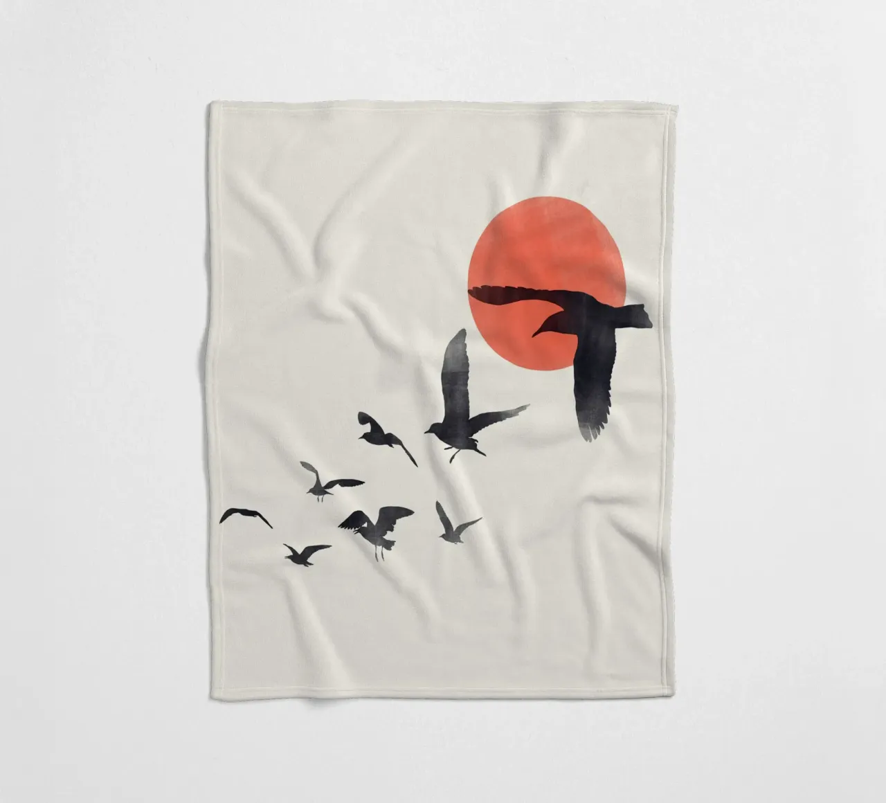 Cats & Dotz - Uccelli volanti coperta in pile da The Artcircle