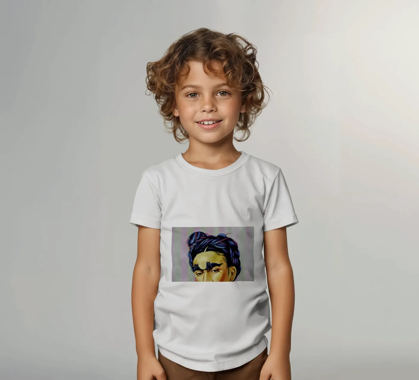 Frida t-shirt bambini da Jared Yamahata