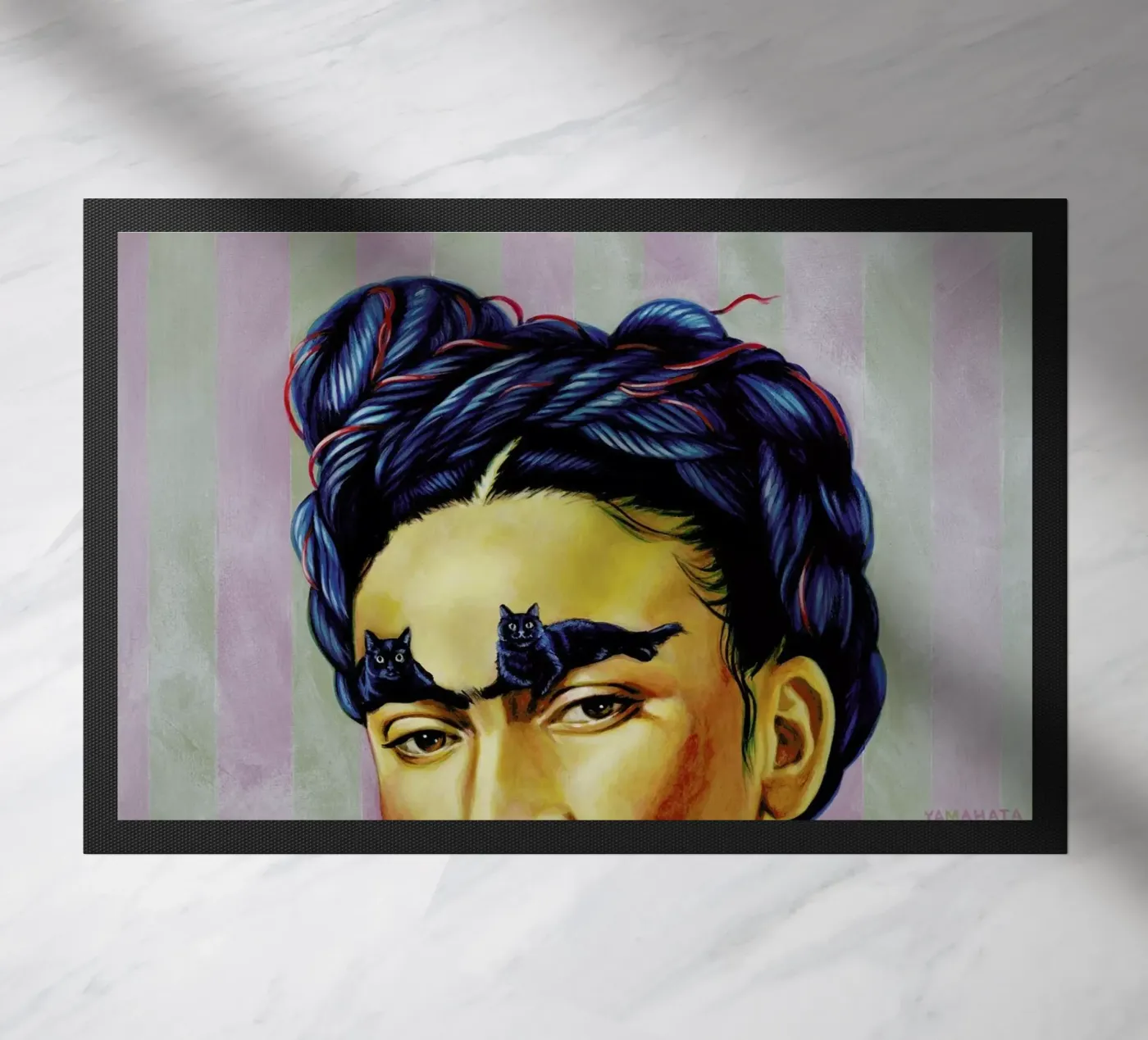 Frida paillasson de Jared Yamahata