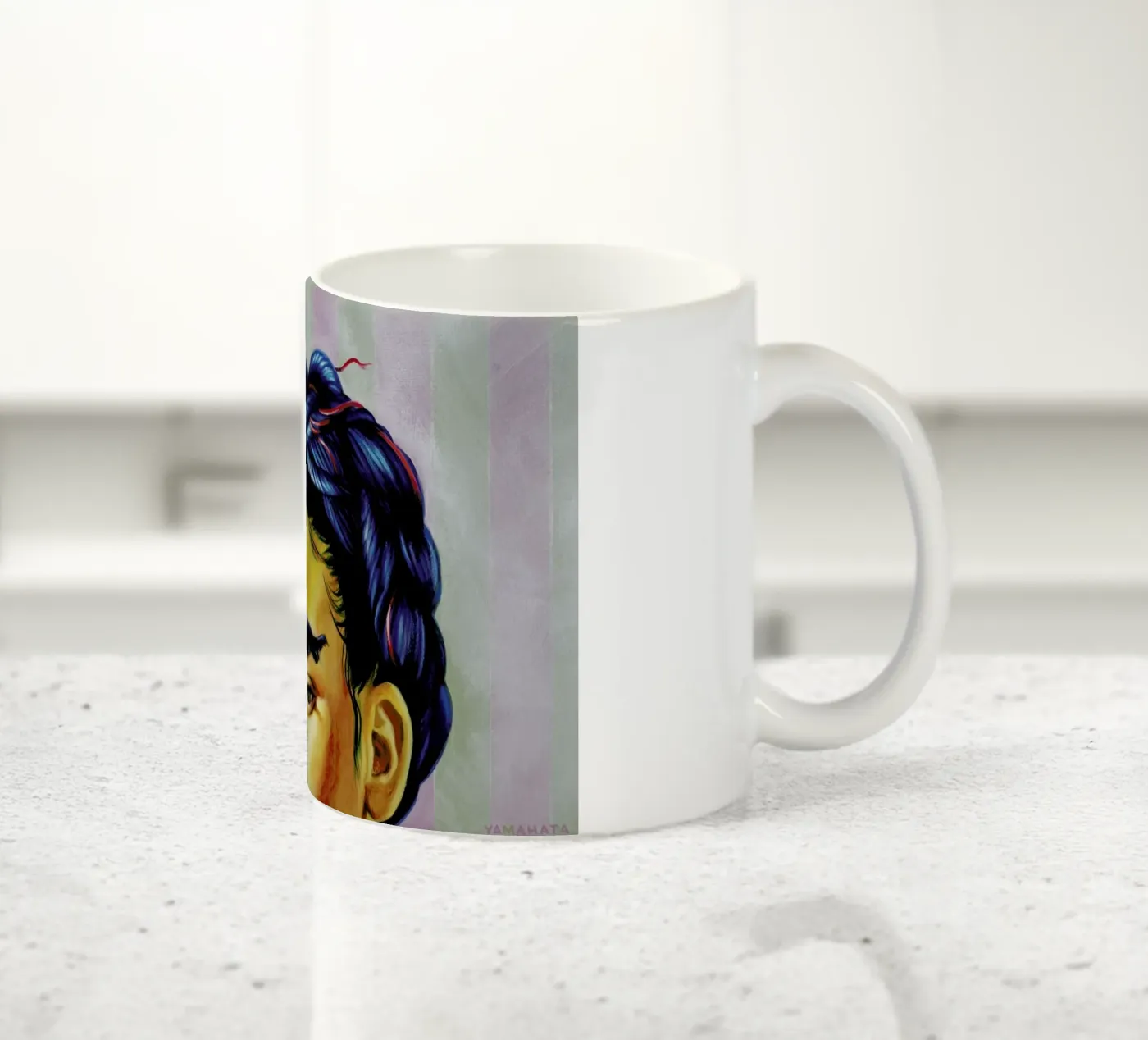 Frida ceramic mug by Jared Yamahata
