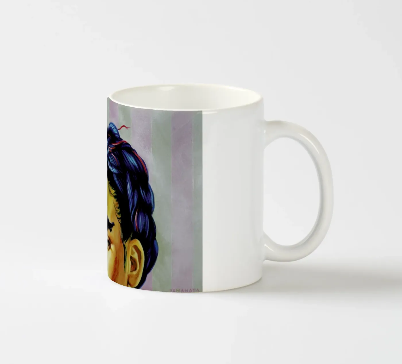 Frida ceramic mug by Jared Yamahata