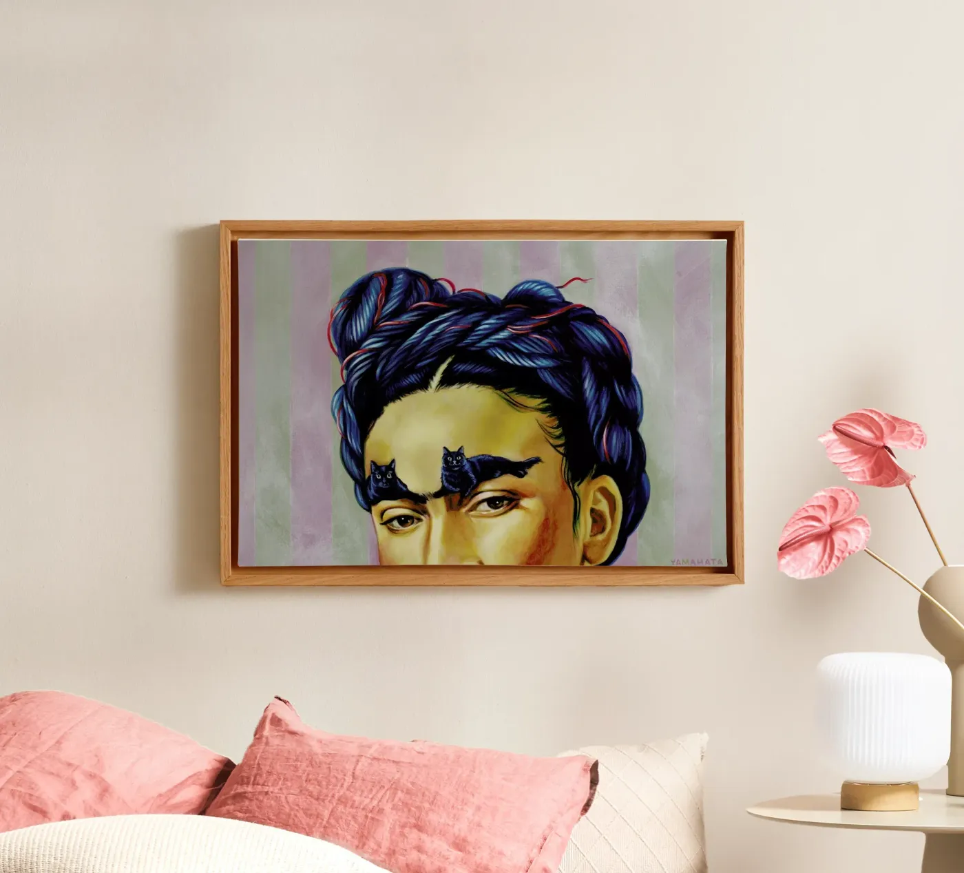 Frida canvas by Jared Yamahata