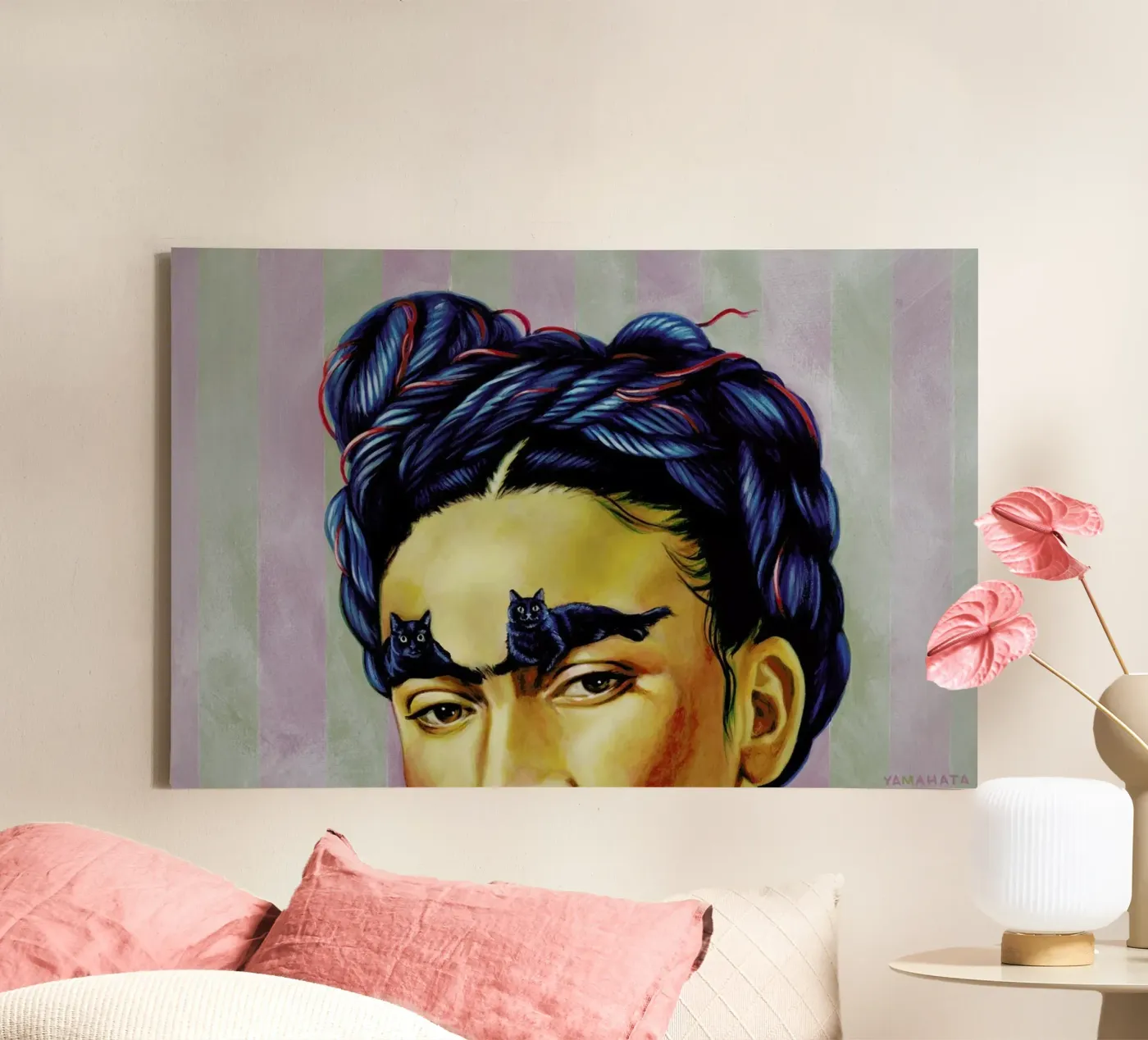 Frida canvas by Jared Yamahata