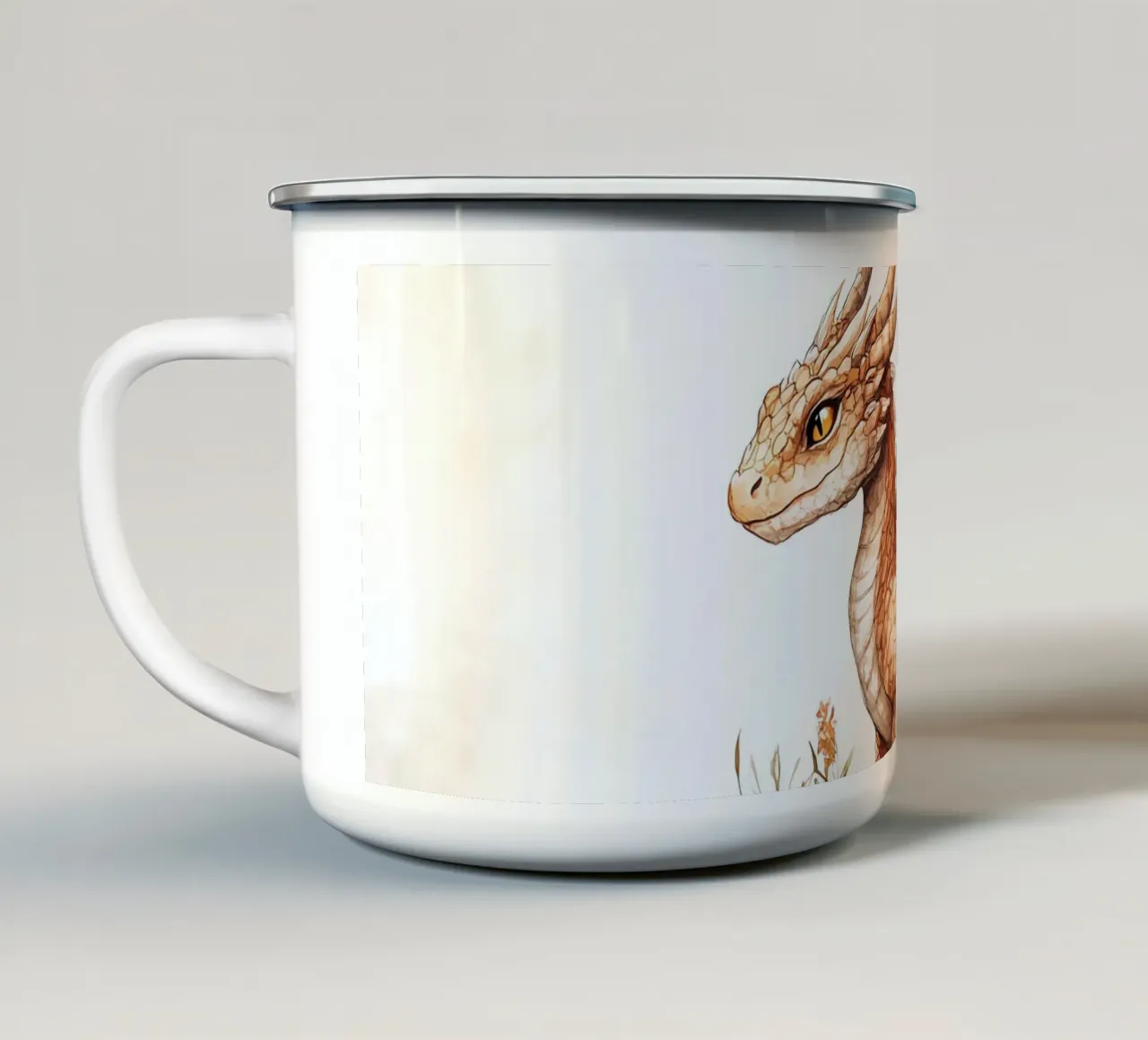 L'anima del drago tazza in smalto da Théïa's Fantasia World