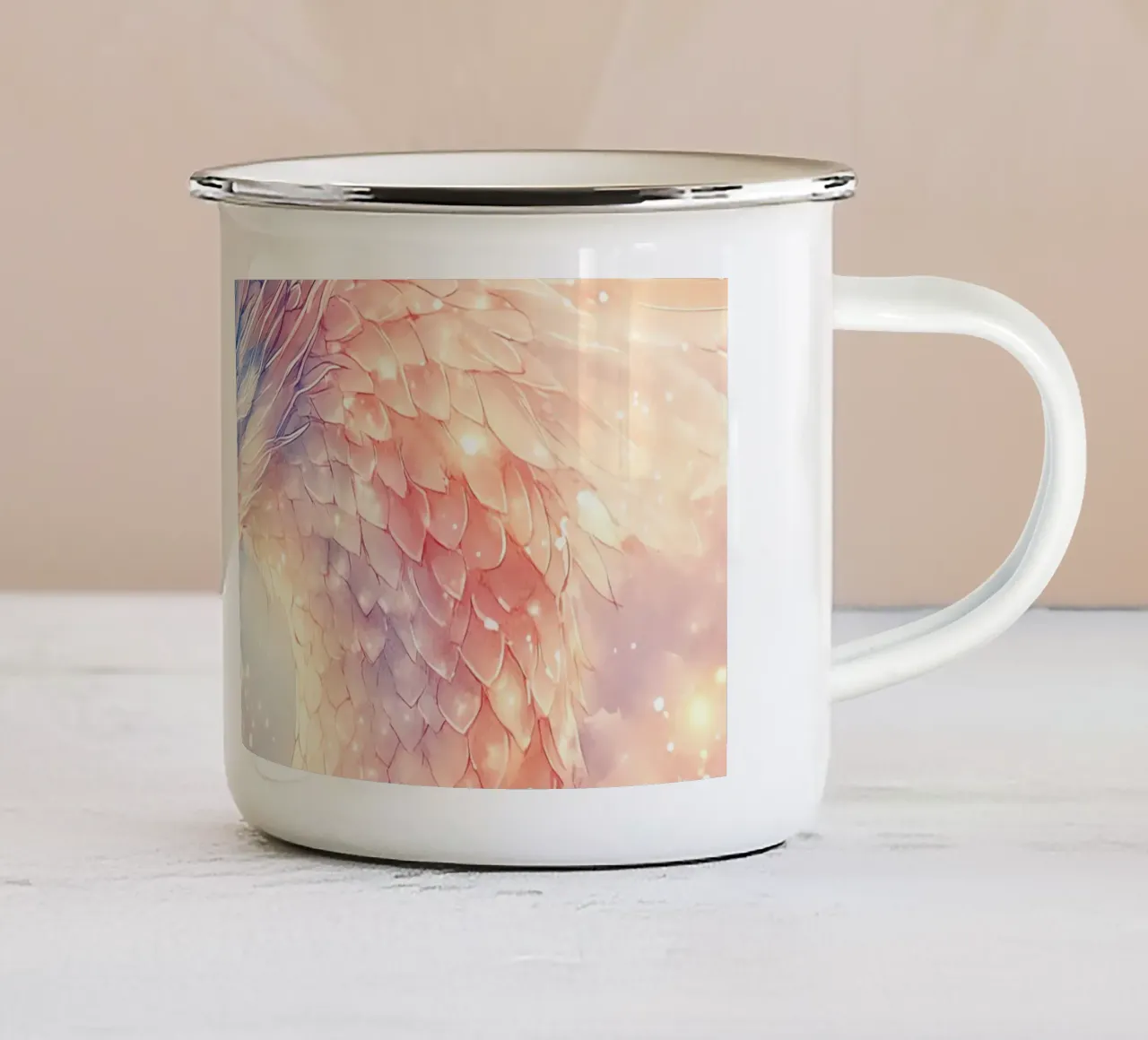 L'anima del drago tazza in smalto da Théïa's Fantasia World