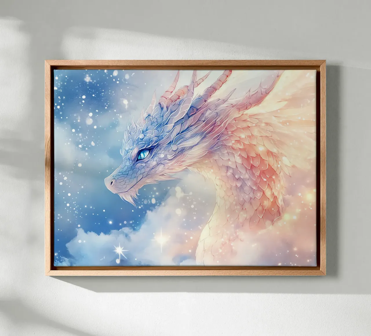 L'anima del drago tela con Cornice a cassetta da Théïa's Fantasia World