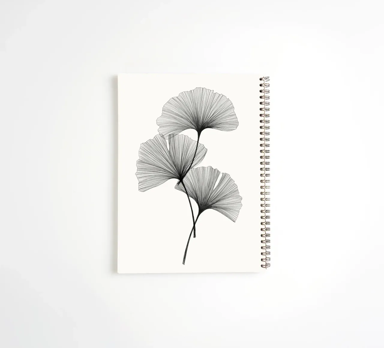Cats & Dotz - Ginkgo spiral notebook by The Artcircle