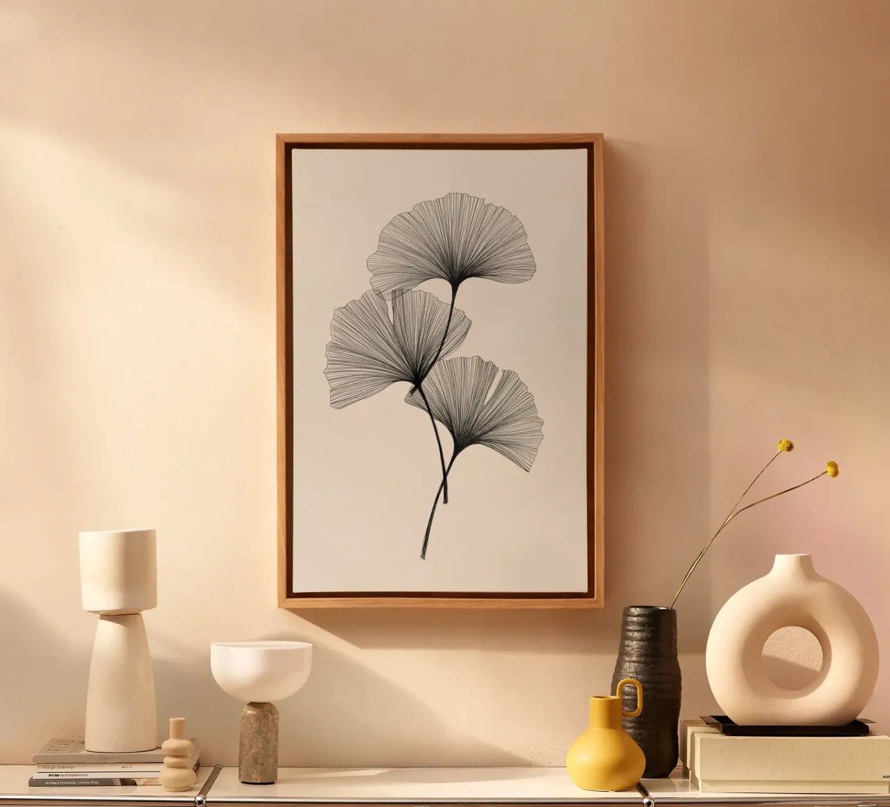 Katten & Dotz - Ginkgo canvas van The Artcircle