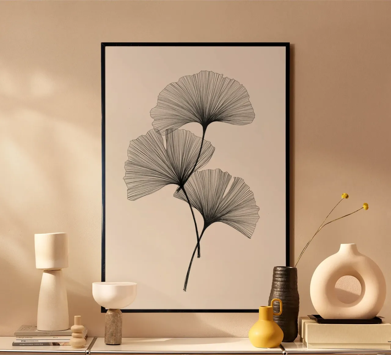 Gatti e puntini - Ginkgo carta hahnemühle da The Artcircle