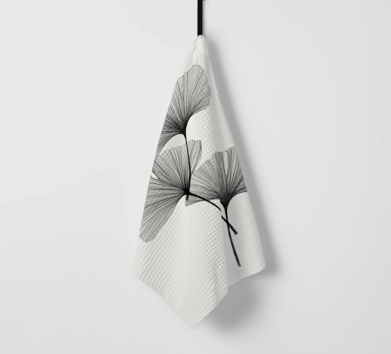 Gatti e puntini - Ginkgo canovaccio da cucina da The Artcircle
