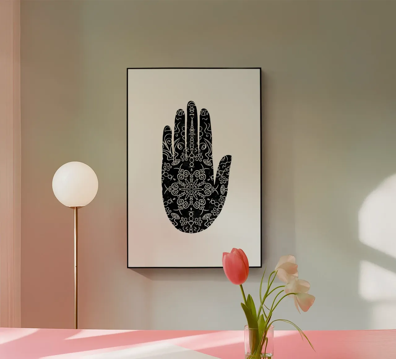 Gatti e puntini - Mano Hamsa plexiglass da The Artcircle