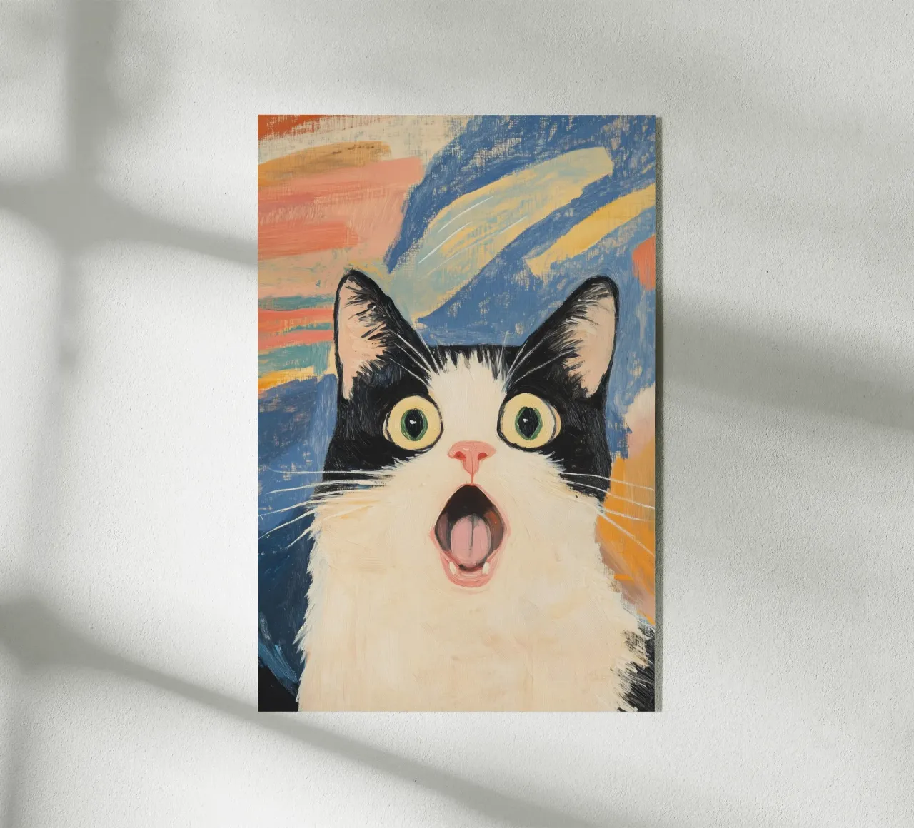 Surprised Cat plexiglass da Melloi Art Print