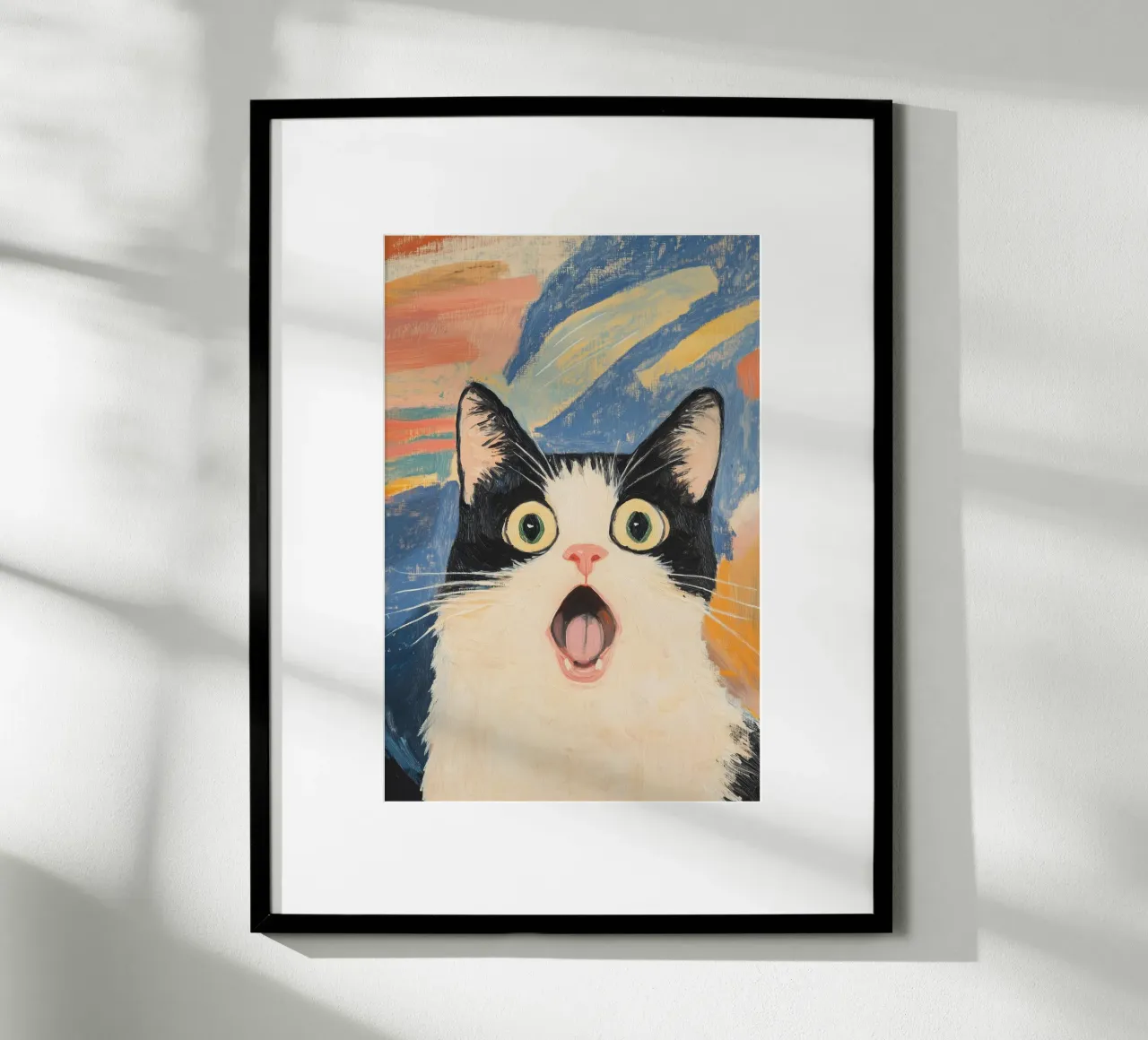 Gatto sorpreso poster da Melloi Art Print