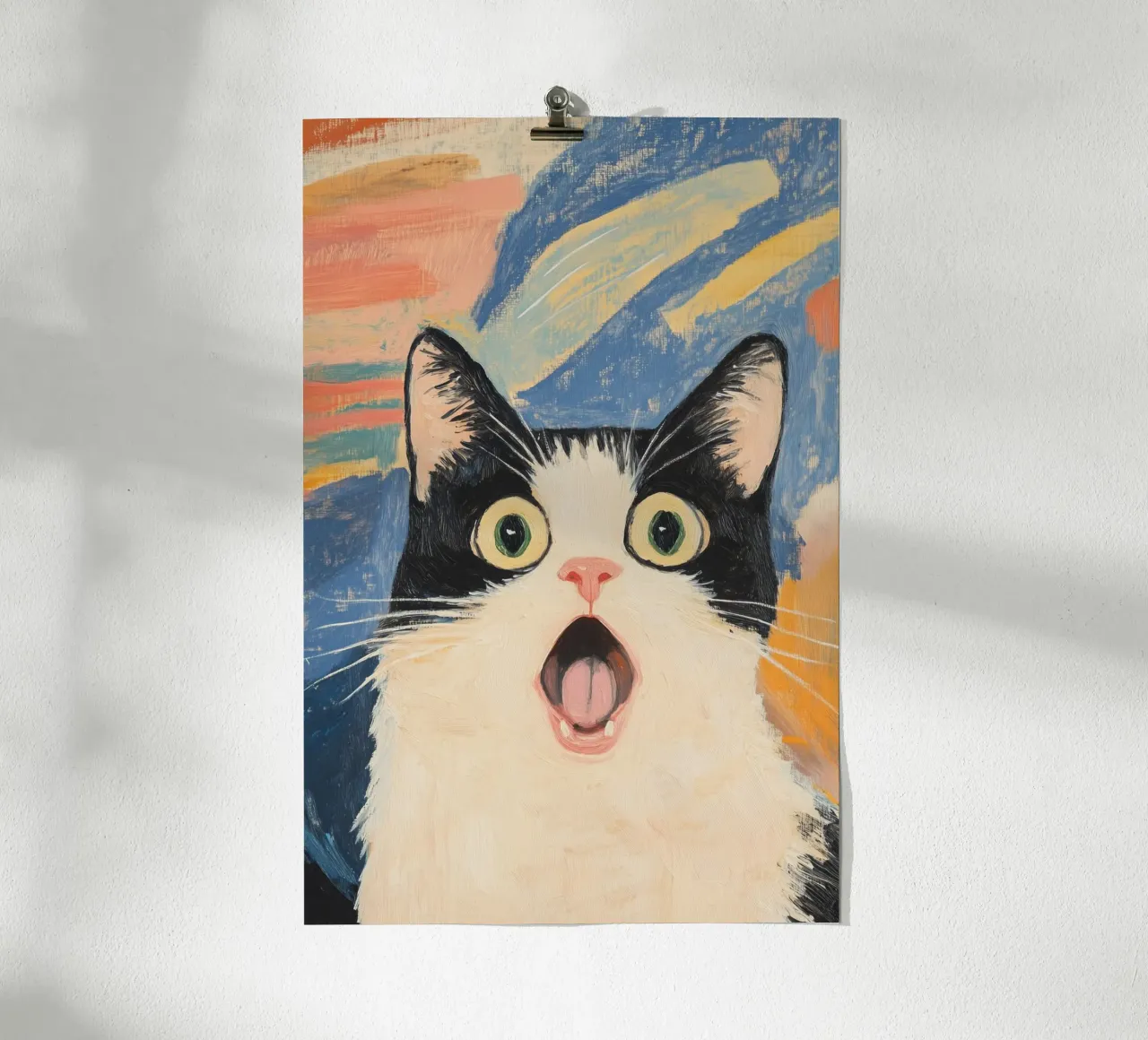 Gatto sorpreso poster da Melloi Art Print