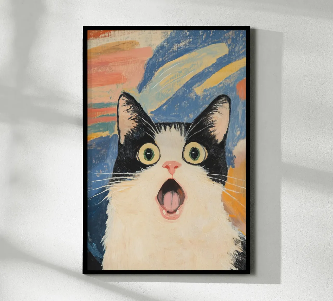 Gatto sorpreso poster da Melloi Art Print