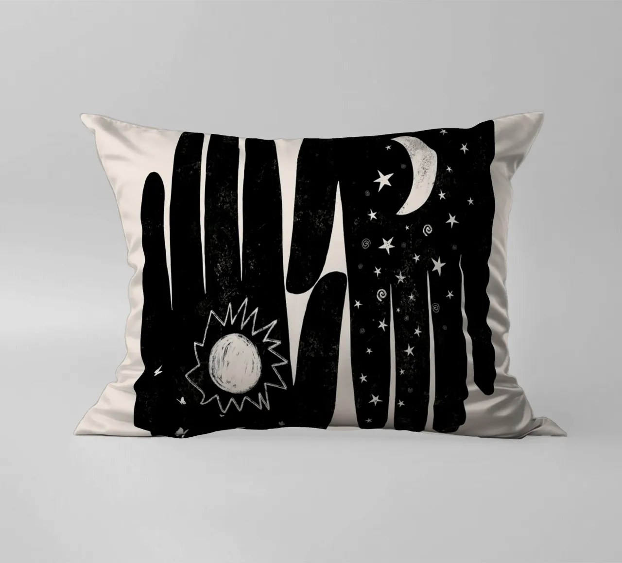 Cats & Dotz - Coppia Hamsa Nero cuscino da The Artcircle