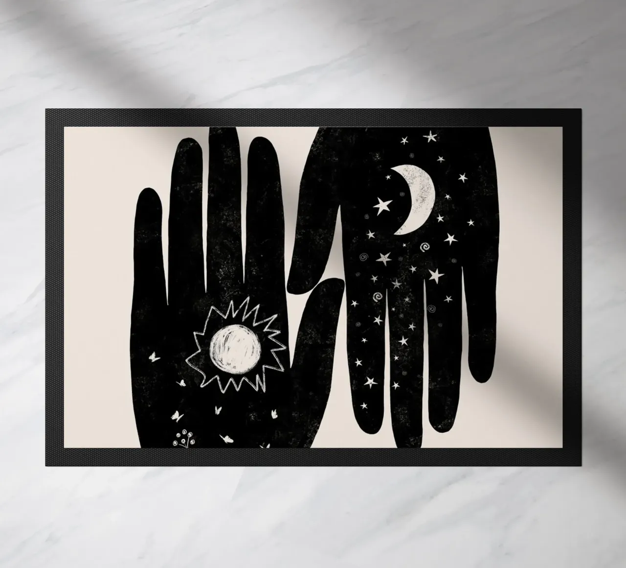 Cats & Dotz - Coppia Hamsa Nero zerbino da The Artcircle