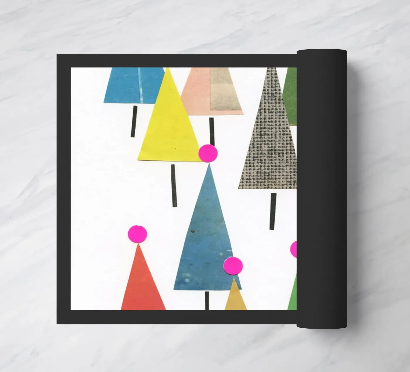 Winter Forest doormat by Cassia Beck Collage