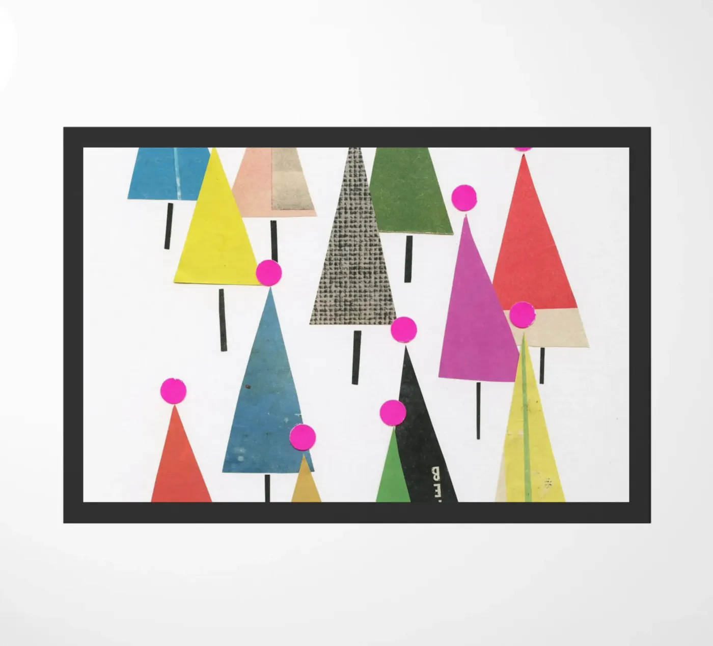 Winter Forest doormat by Cassia Beck Collage